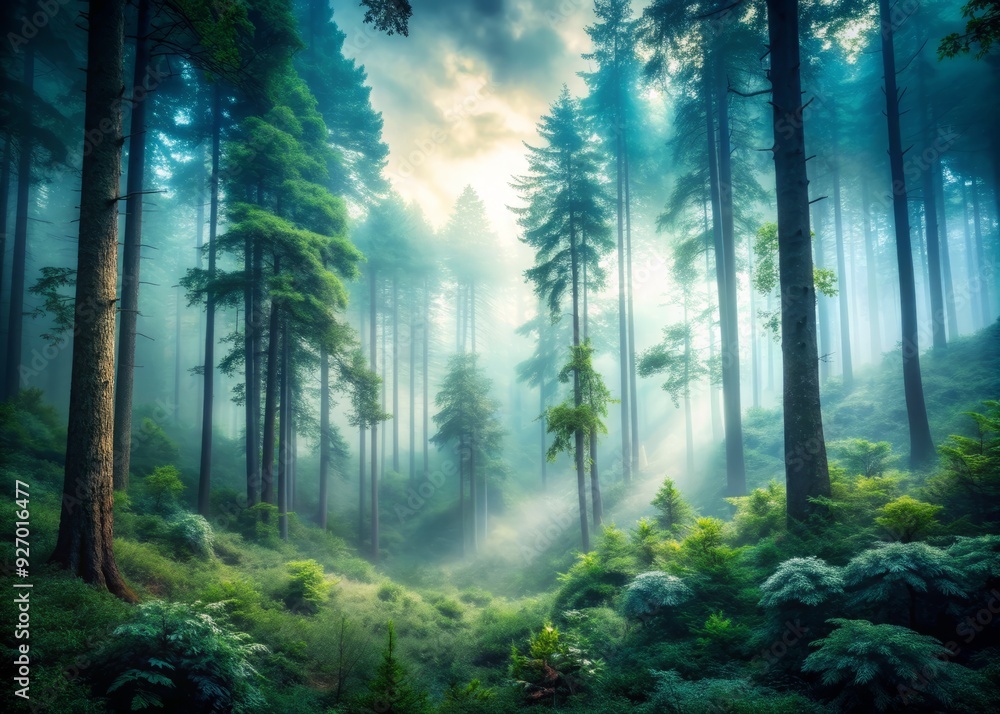 dreamy ethereal atmospheric photo of a misty foggy forest with subtle hints of scientific equipment, suggesting environmental exploration dreamy ethereal atmospheric photo of a misty foggy forest with subtle hints of scientific equipment, suggesting environmental exploration