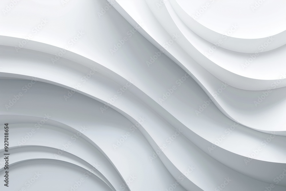 Abstract design with white curved layers, creating a smooth and fluid background ideal for creative and modern projects, evoking a sense of elegance. Abstract design with white curved layers, creating a smooth and fluid background ideal for creative and modern projects, evoking a sense of elegance.