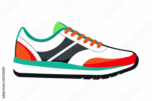 Vector art of sports shoe 