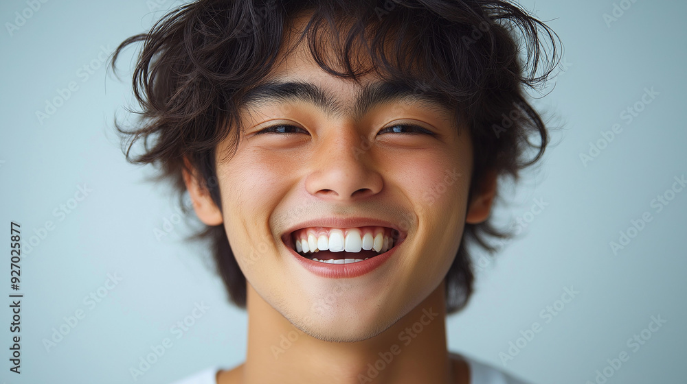 健康な歯の男性 健康な歯の男性