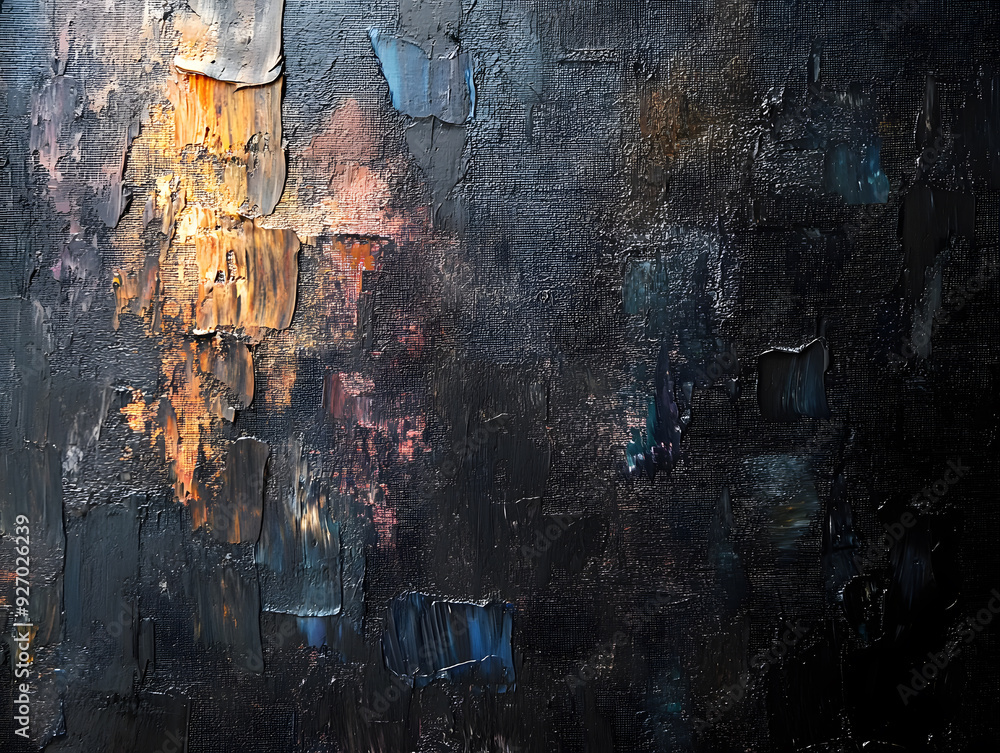 modern abstract clean paint palette knife style and glitter dark background mix media design with layers of textured free form line and shapes in random pattern modern abstract clean paint palette knife style and glitter dark background mix media design with layers of textured free form line and shapes in random pattern