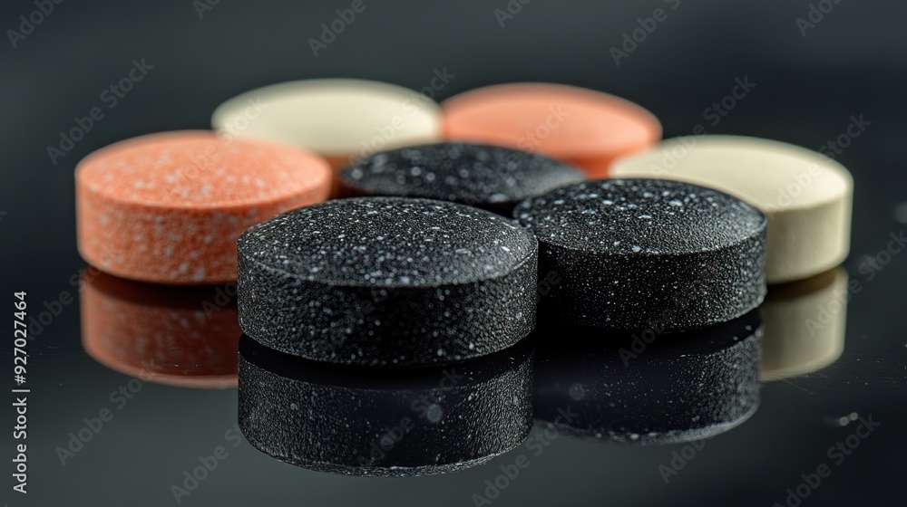 A close-up of morphine and codeine tablets on a reflective surface, symbolizing the potency and responsibility of pain management - A close-up of morphine and codeine tablets on a reflective surface, symbolizing the potency and responsibility of pain management -