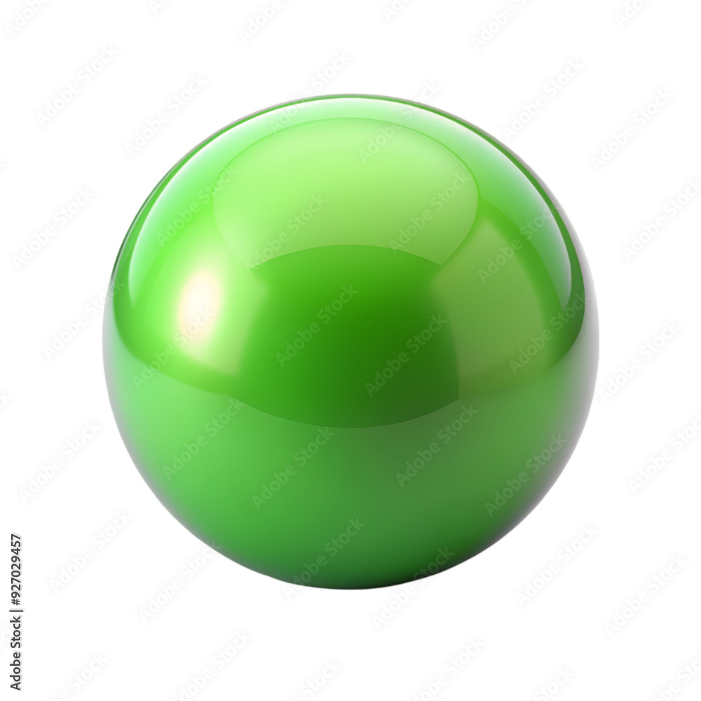Green ball sphere isolated Green ball sphere isolated