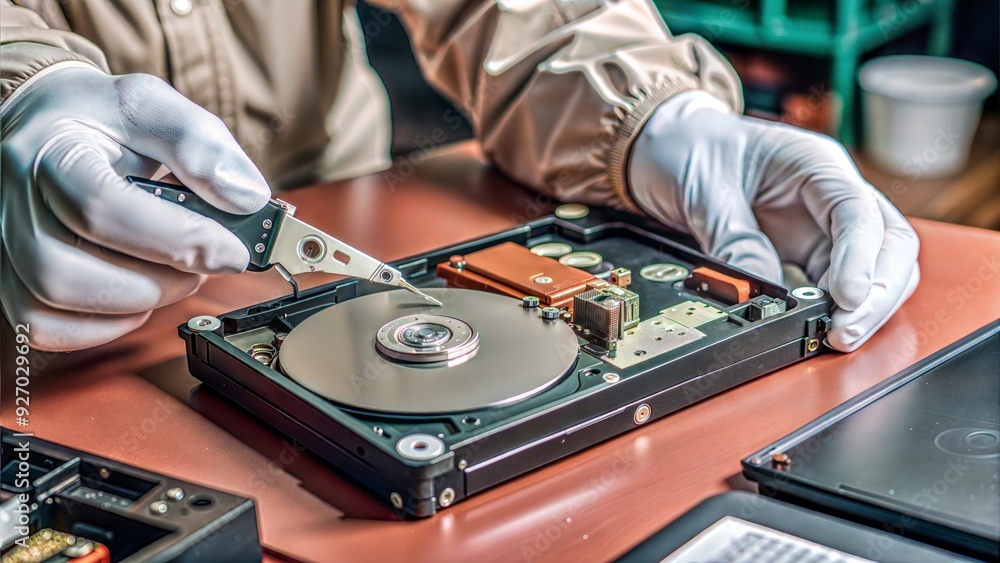 Obraz premium computer equipment repair of pc components