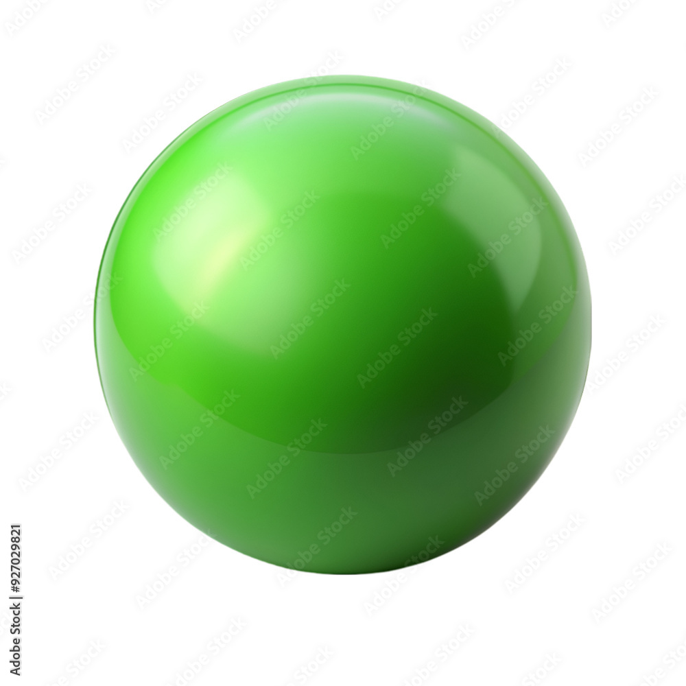 Green ball sphere isolated Green ball sphere isolated