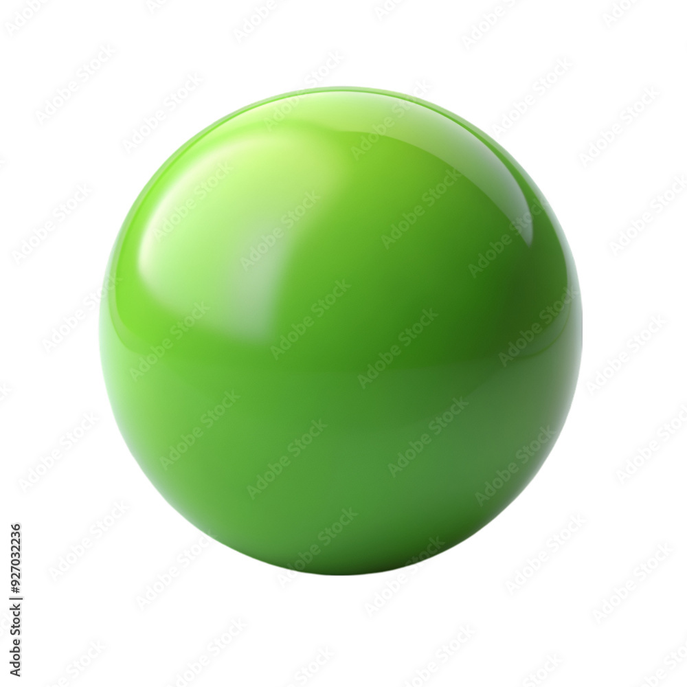 Green ball sphere isolated Green ball sphere isolated
