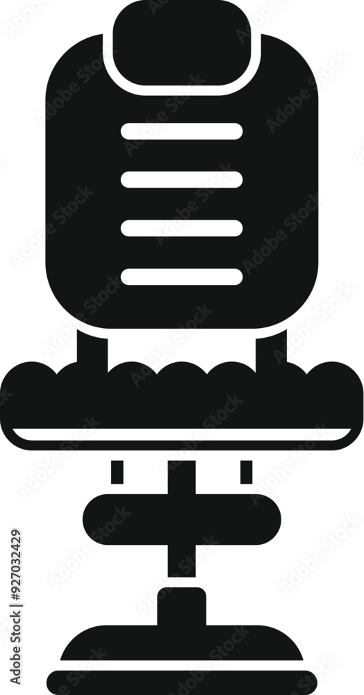 This simple vector icon represents a modern office chair This simple vector icon represents a modern office chair