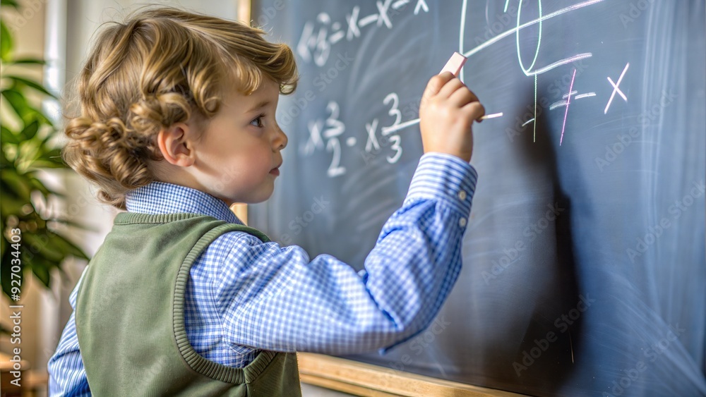 intelligent elementary school kid solving maths intelligent elementary school kid solving maths