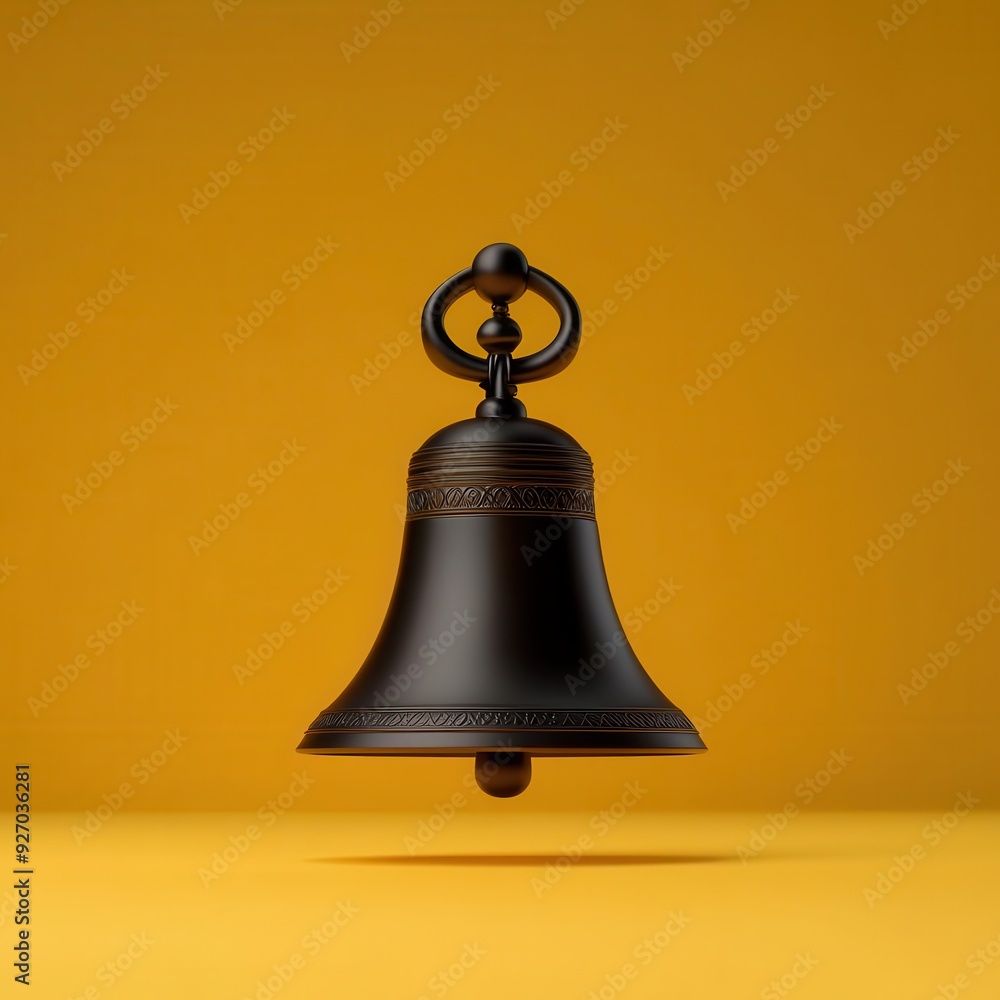 Puja bell, ringing for Diwali rituals, 3D illustration Puja bell, ringing for Diwali rituals, 3D illustration