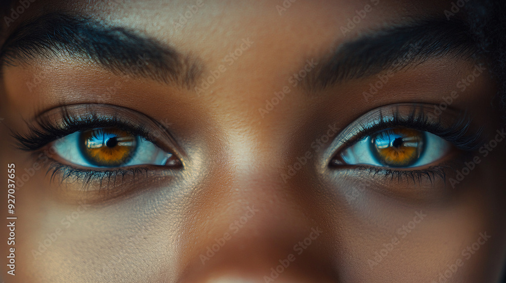 Eyes of and Attractive Black Female Eyes of and Attractive Black Female