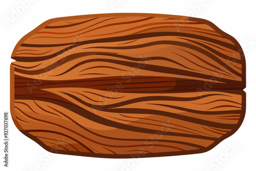 Cartoon Illustration of a Walnut Shell