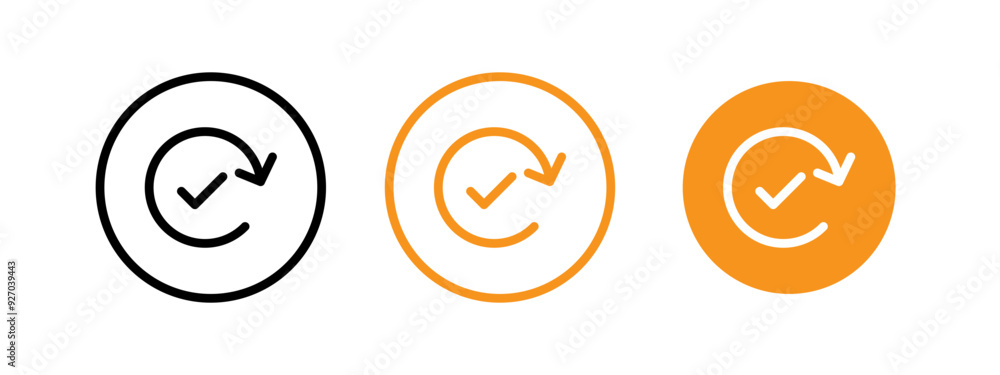 Continuous changes icon web design in vector Continuous changes icon web design in vector