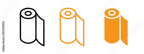 Construction film roll icon web design in vector