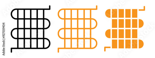 Condenser coil icon web design in vector