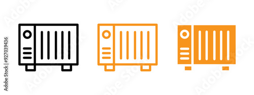 Conditioner heater icon web design in vector