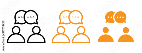 Consulting Icon web design in vector