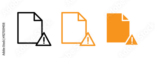 Corrupted file icon web design in vector