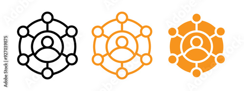 Multichannel marketing icon web design in vector