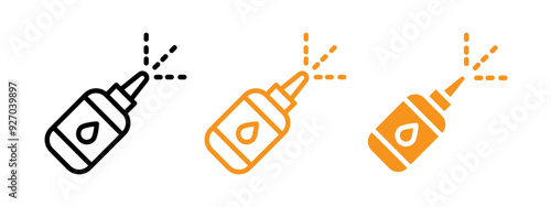 Nasal spray bottle icon web design in vector