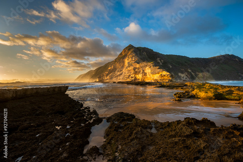 Gerickes Point Coastal Cliffs in sedgefield in the Garden Route magnificent weathered sandstone cliffs are the highest vegetated fossilised dunes in South Africa.