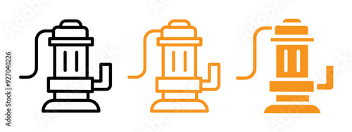 Sump pump icon web design in vector