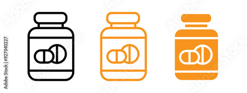 supplement icon web design in vector