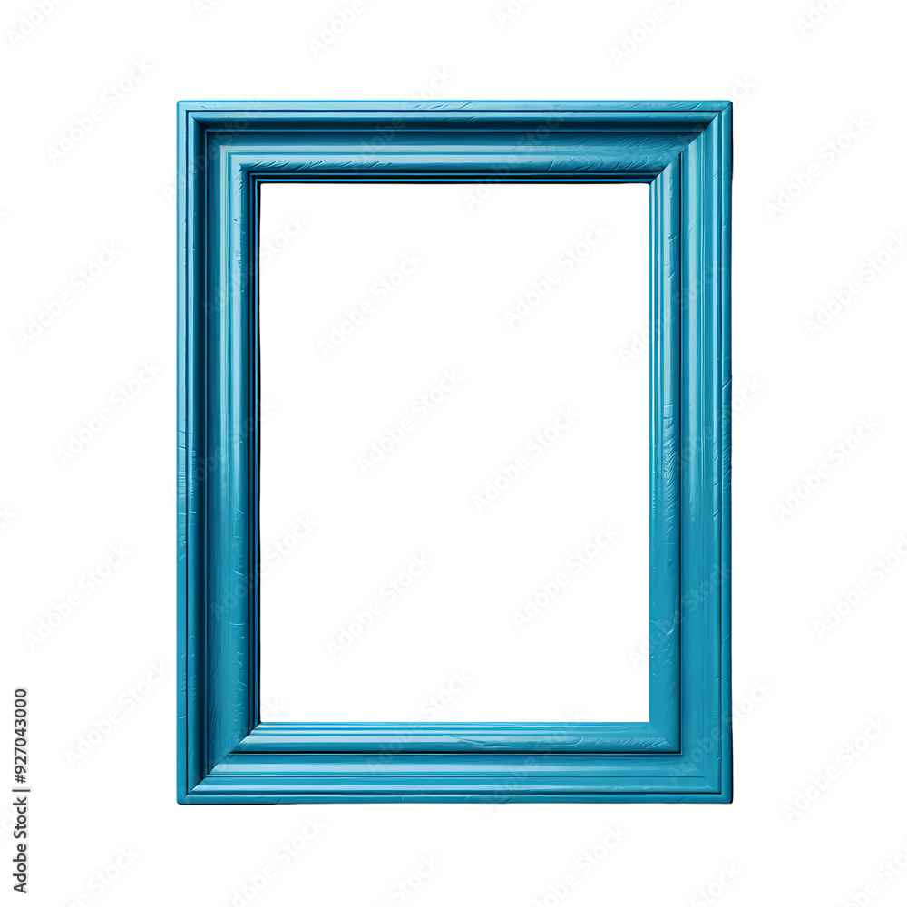 A simple, elegant blue picture frame, perfect for showcasing your favorite memories. A simple, elegant blue picture frame, perfect for showcasing your favorite memories.