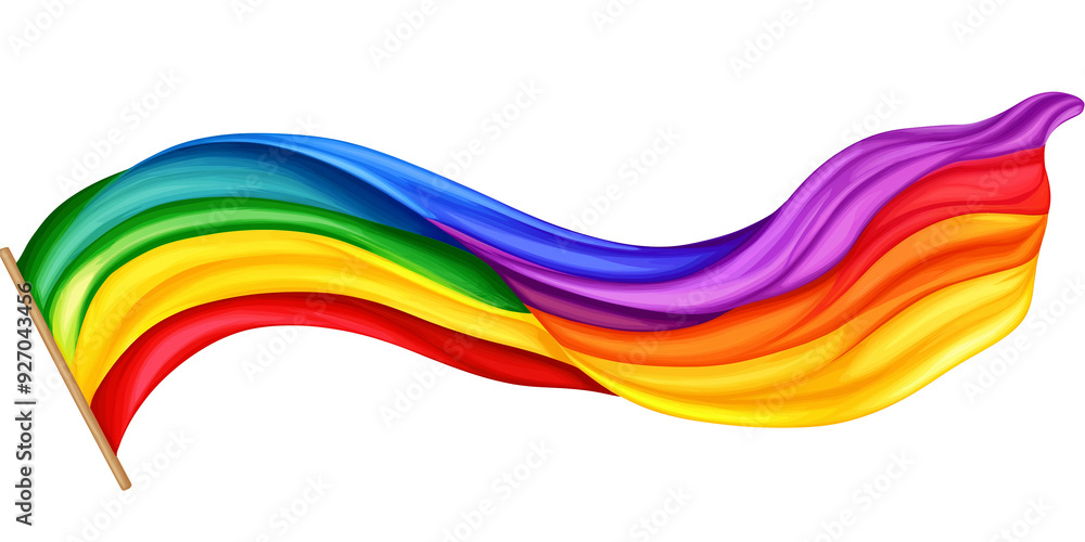 abstract colourful rainbow, Waving LGBT rainbow flag abstract colourful rainbow, Waving LGBT rainbow flag