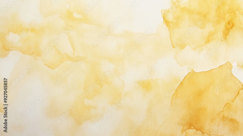 Obraz premium Delicate watercolor paper texture with light yellow tones