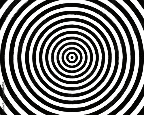 Hypnotic black and white spiral pattern with concentric circles. Perfect for psychedelic, trippy designs.
