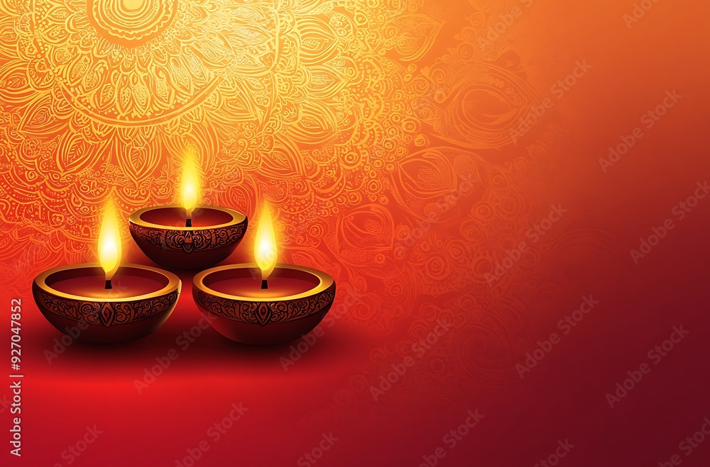 Colorful Happy Diwali festival with bokeh lights and oil lamp Diwali festival background Colorful Happy Diwali festival with bokeh lights and oil lamp Diwali festival background