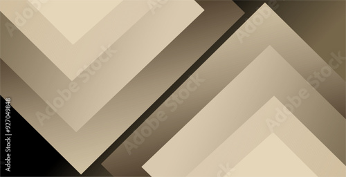 a composition of planes and geometric shapes with gradations of brown and black that gives a dynamic, elegant and luxurious impression as inspiration for applied arts design