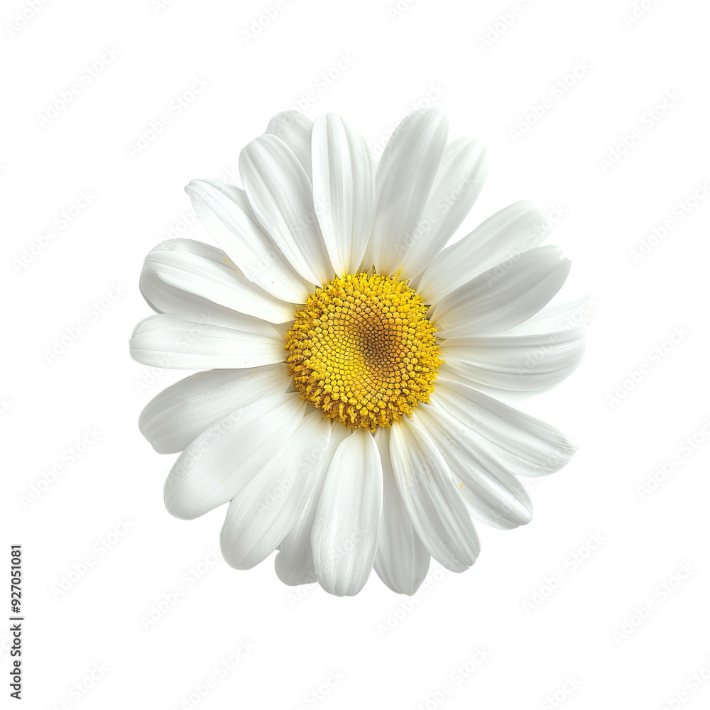 Fototapeta premium White Daisy Flower on translucent