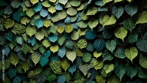 A geometric artwork where triangles tessellate in vibrant colors ai_generated
