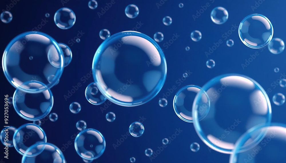 Sparkling Tiny Bubbles Drifting in the Air Sparkling Tiny Bubbles Drifting in the Air