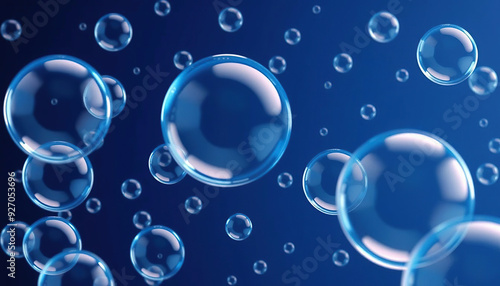 Wallpaper Mural Sparkling Tiny Bubbles Drifting in the Air Torontodigital.ca