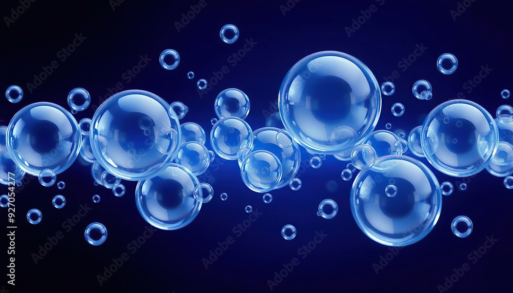 Sparkling Tiny Bubbles Drifting in the Air Sparkling Tiny Bubbles Drifting in the Air