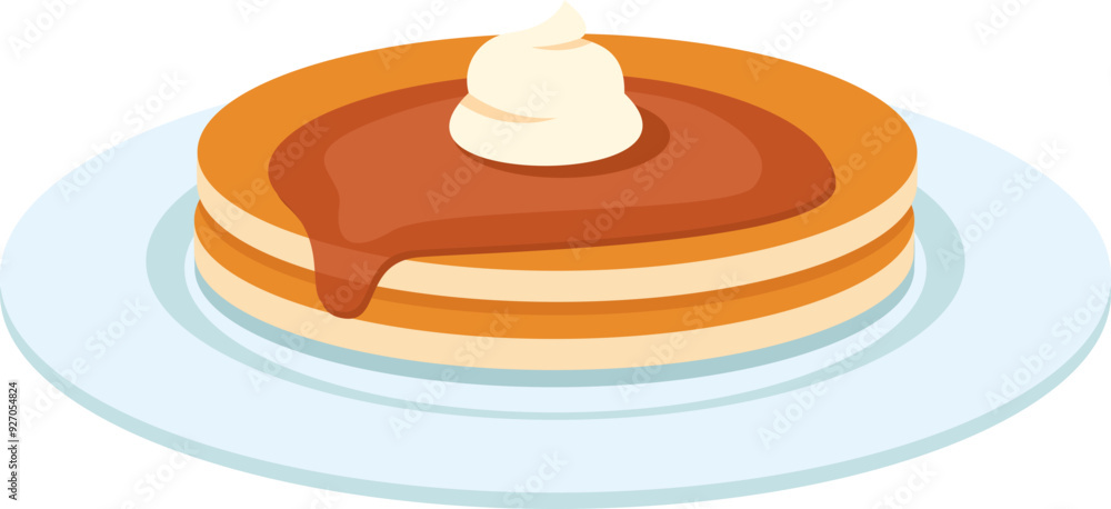 Pancake Illustration Pancake Illustration