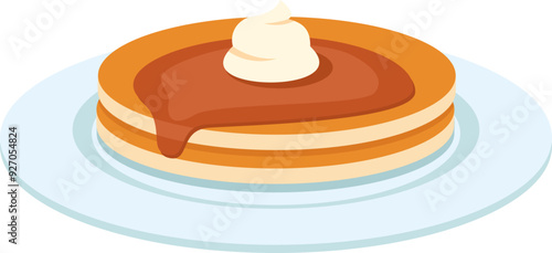 Pancake Illustration