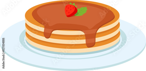Pancake Illustration