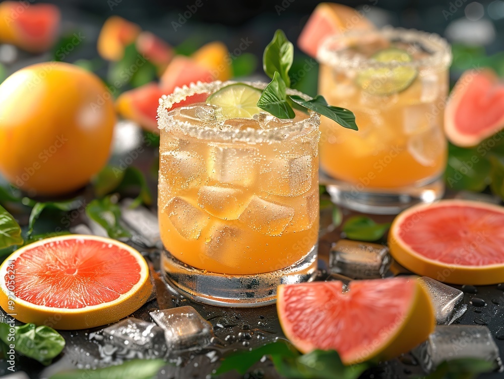 Fototapeta premium refreshing cocktail