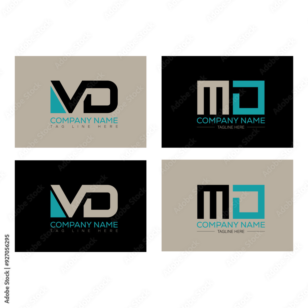 Alphabet initial letter MD DM logo design template vector. Alphabet initial letter MD DM logo design template vector.