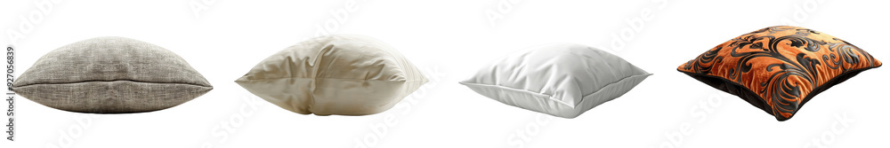 A decorative pillow isolated on a white background. A decorative pillow isolated on a white background.