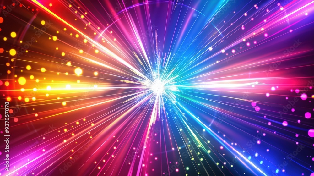 Obraz premium A colorful fireworks display