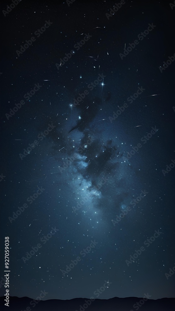 Fototapeta premium Night sky background, night background, night sky landscape photo