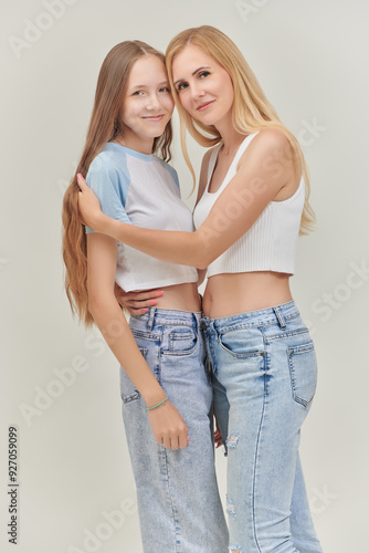 mom with daughter