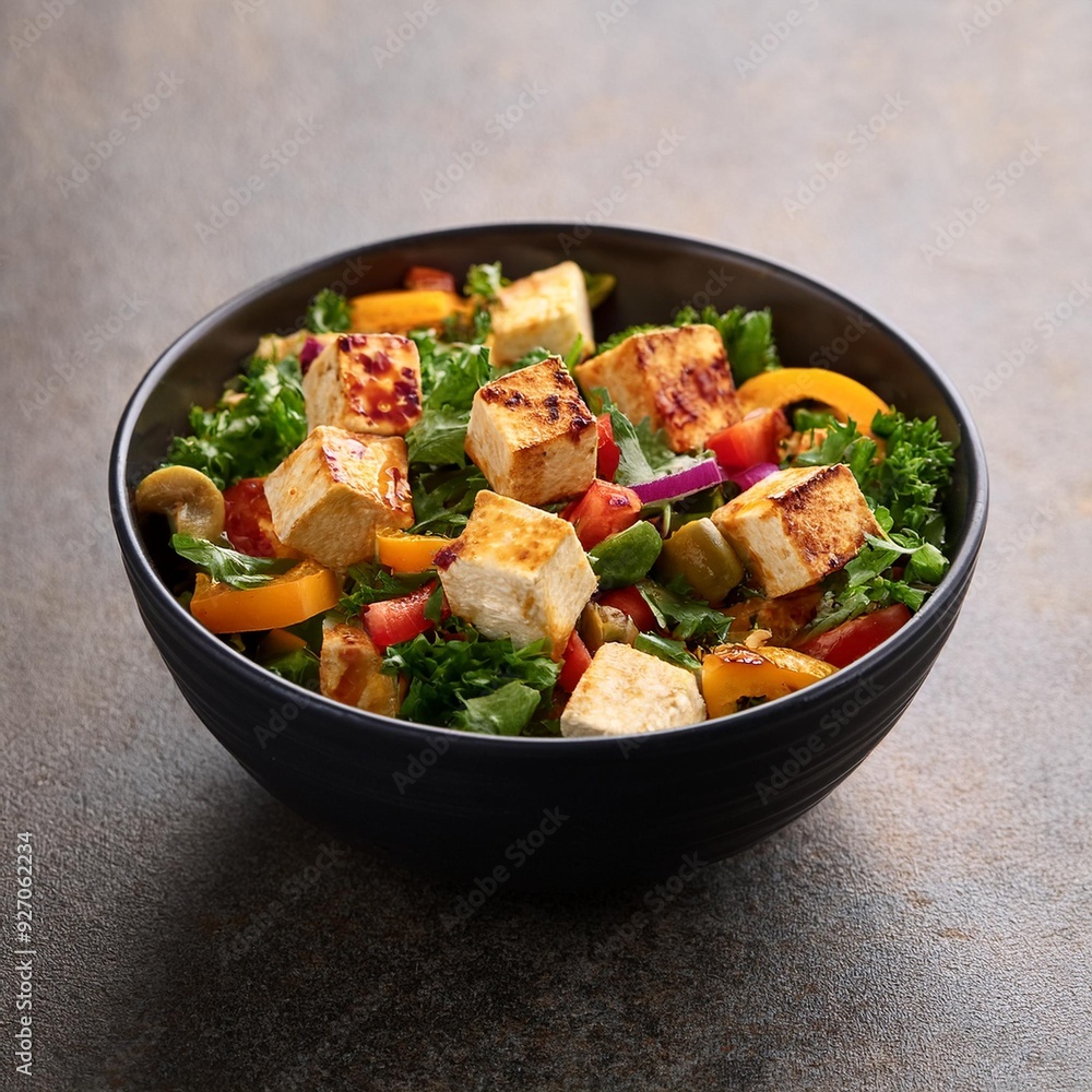 Indian healthy cuisine paneer salad Indian healthy cuisine paneer salad