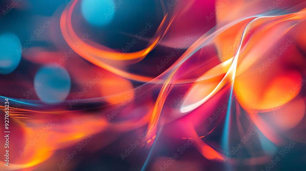 Obraz premium Abstract Flowing Lights