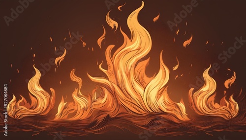 Fiery Flame Design