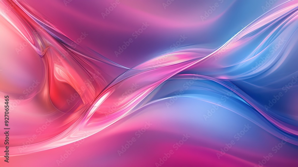 Abstract Pink and Blue Swirling Design Abstract Pink and Blue Swirling Design